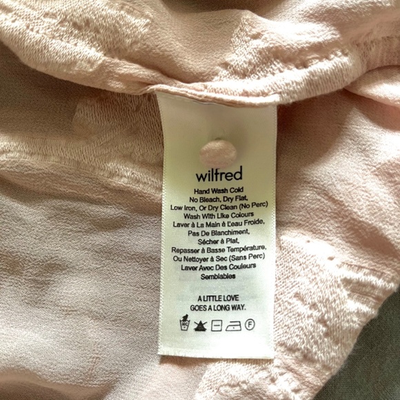 Wilfred Dusty Pink Sheer blouse in Size XS - Picture 5 of 6